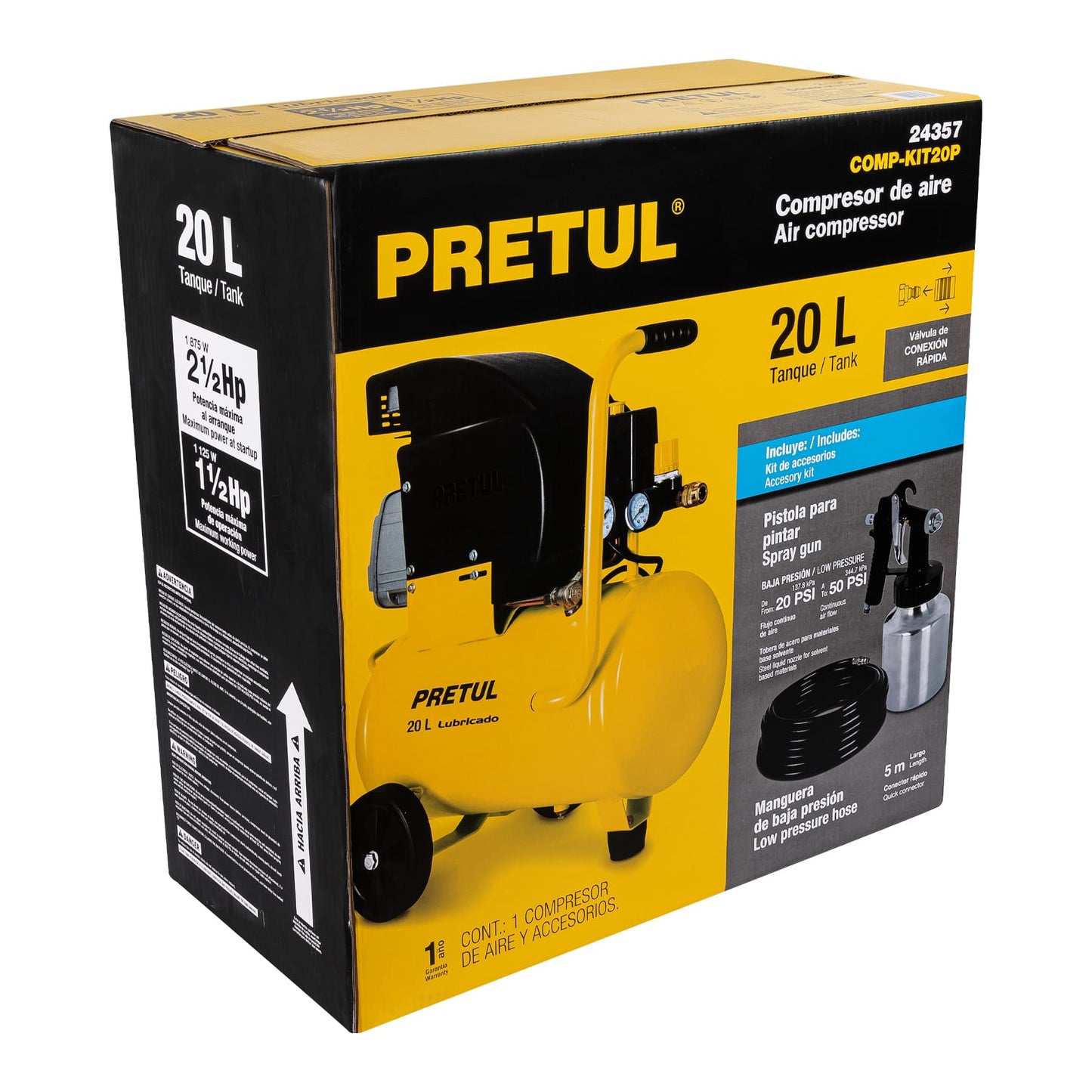 Caja de empaque de repuesto para COMP-KIT20P, Pretul | CJ-COMP-KIT20P | 28238