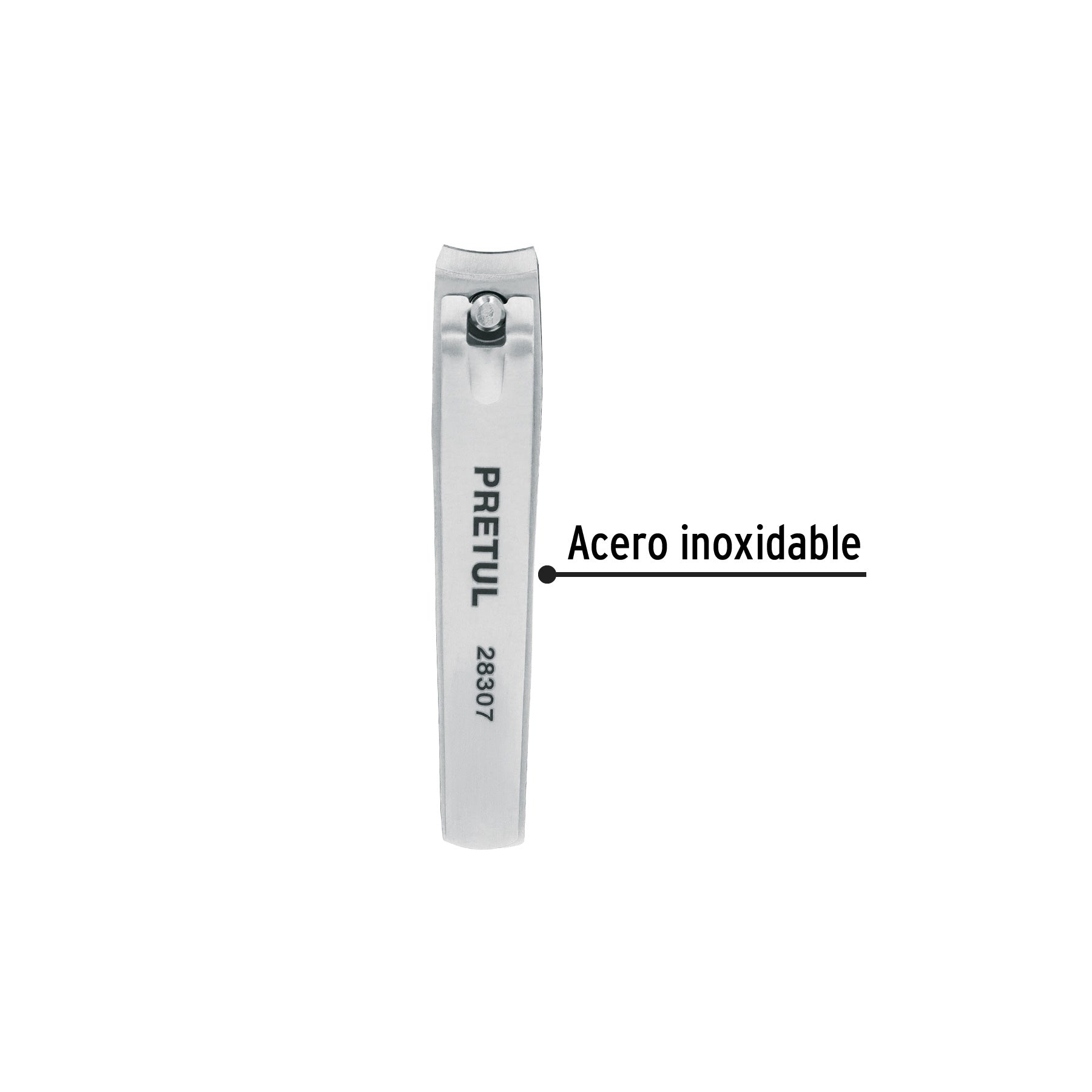 Cortaúñas 3' acero inoxidable, PRETUL | UNA-530P | 28307