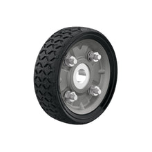 Rueda de hule sólido 4-1/2' para diablo, un balero, Pretul | RD-41 | 45476