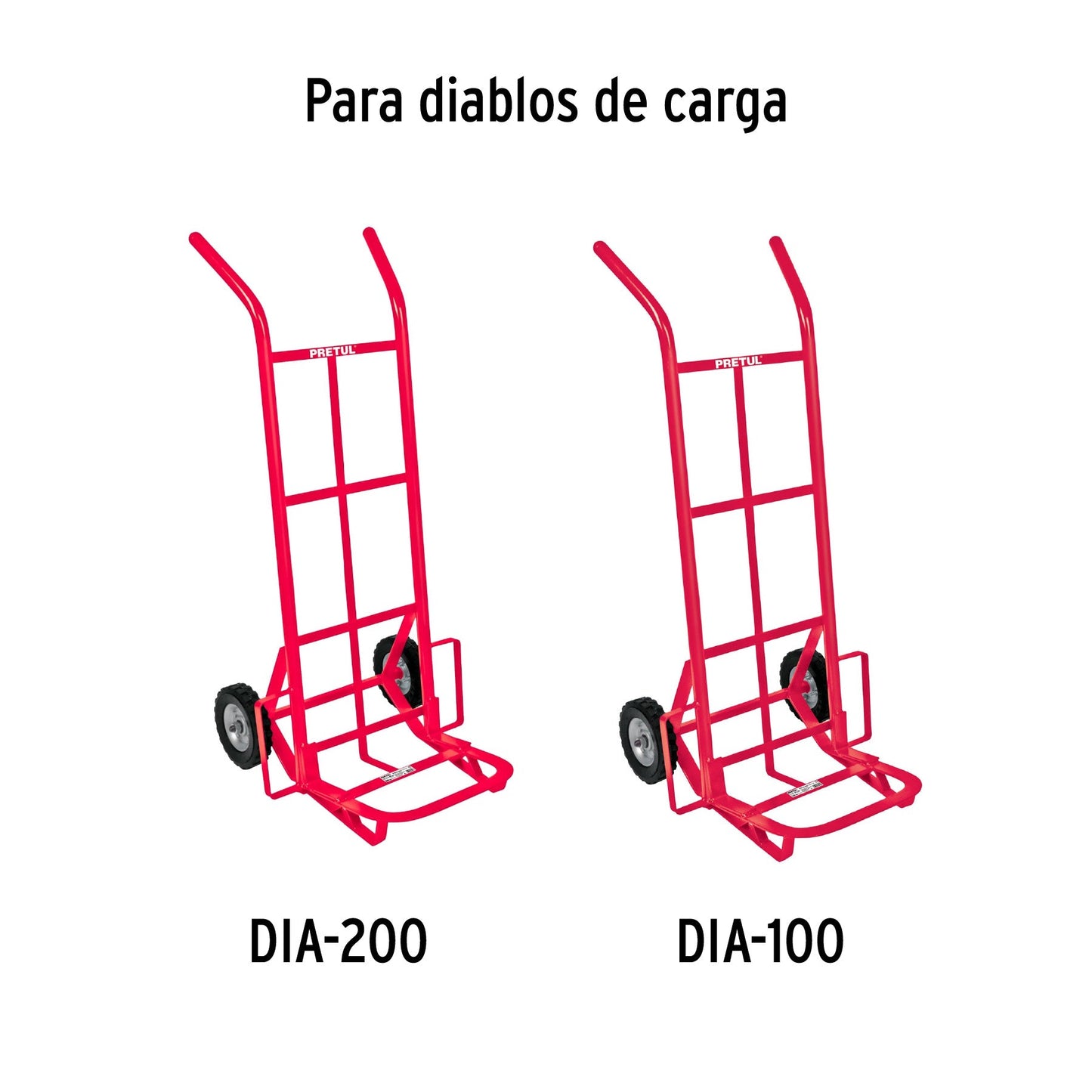 Rueda de hule sólido 7' para diablo, un balero, Pretul | RD-71 | 45482