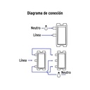 PA-APDO-BI | Placa armada, 2 interruptores, marfil, Volteck