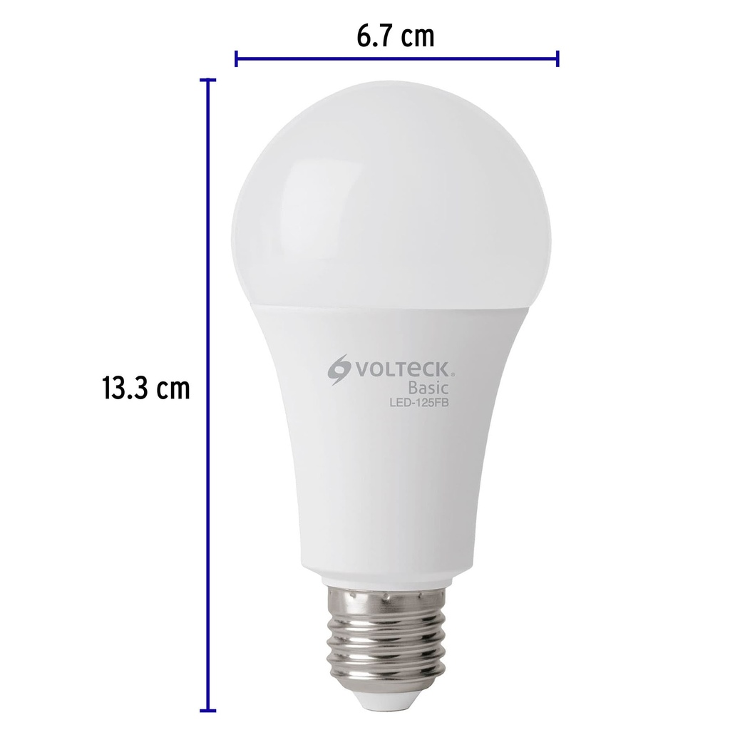 LED-125FBX4 | Pack de 4 lámparas LED A19 16 W (equiv. 100 W), luz de día