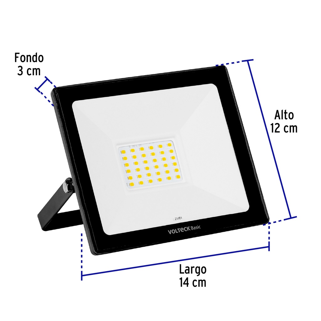 REF-402LC | Reflector ultra delgado LED 30 W luz cálida, Volteck Basic