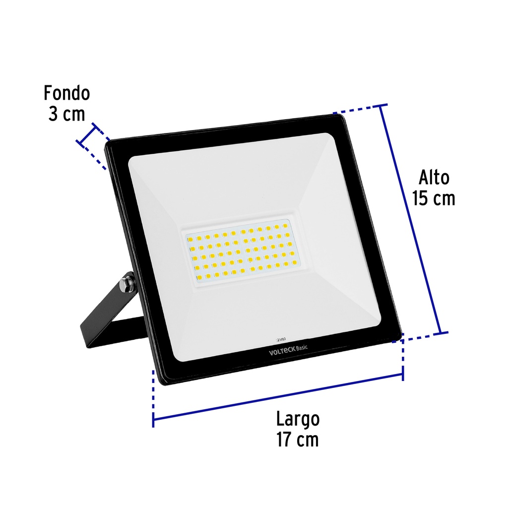 REF-403LC | Reflector ultra delgado LED 50 W luz cálida, Volteck Basic