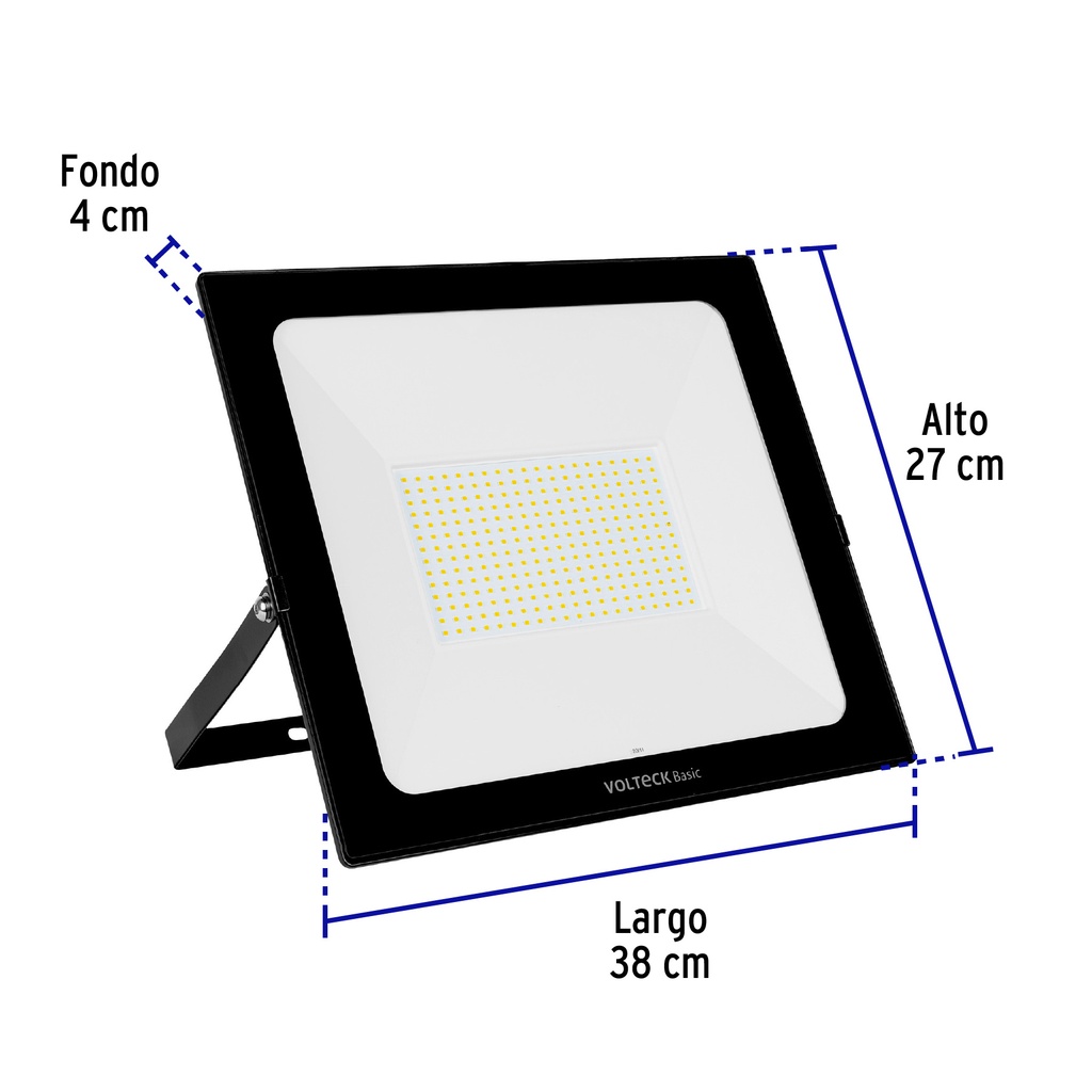 REF-406LC | Reflector ultra delgado LED 200 W luz cálida, Volteck Basic
