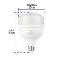 LED-250B | Lámpara LED alta potencia 25W (equiv. 250W) luz de día Basic