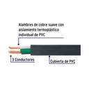 CAUR-312 | Metro de cable uso extra rudo 3 x 12 AWG en rollo de 100 m