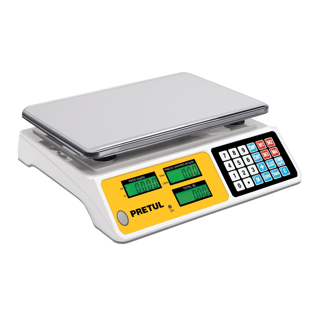 BASE-40P | Báscula electrónica multifunciones 40 kg, Pretul