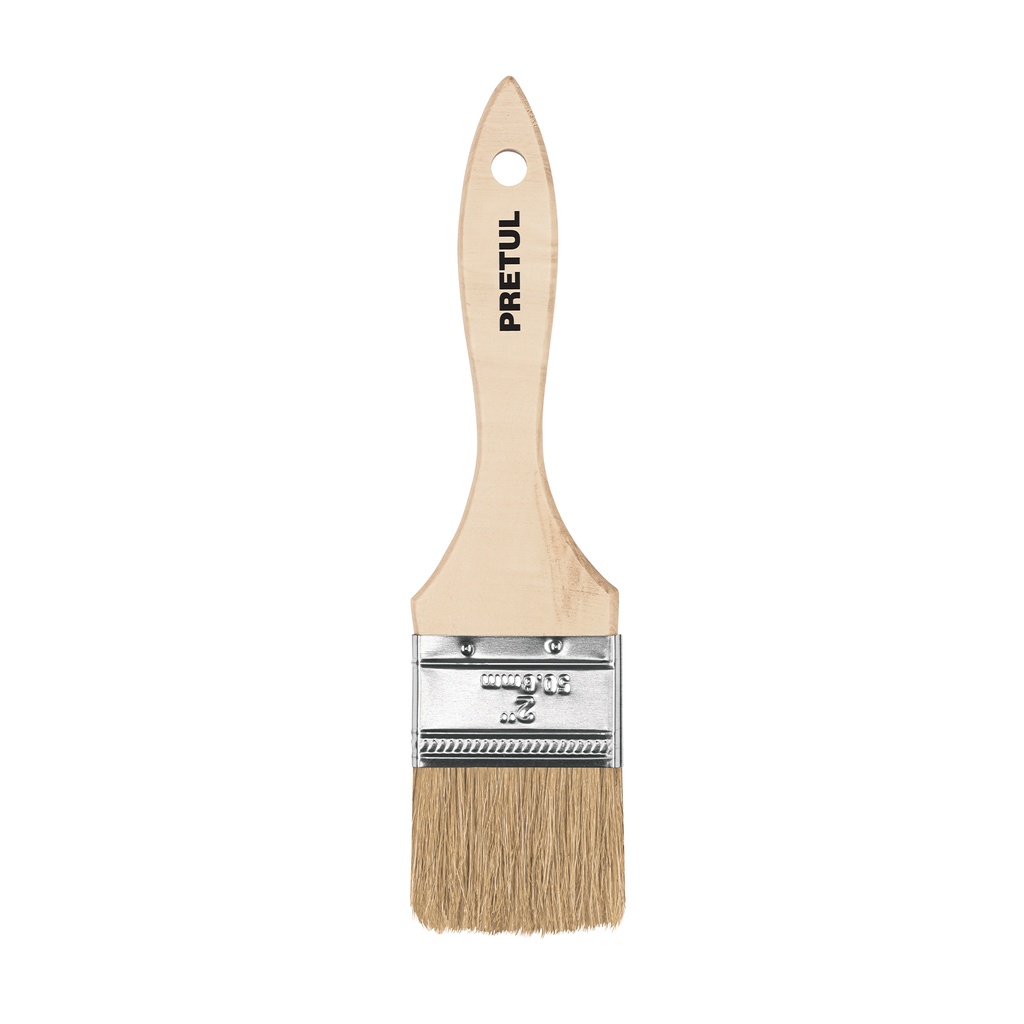 BRE-2 | Brocha uso general de 2' con mango de madera, Pretul