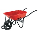 CAP-35FB | Carretilla 3.5 ft3 roja Imponchable, bastidor tubular, Pretu