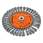 CATR-8E | Carda circular 8' alambre trenzado, eje 5/8'-11, Truper