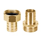 CFM-3/4B | Conectores 3/4' macho y hembra de latón sólido para manguera