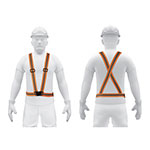 CHS-400N | Chaleco elástico tipo arnés naranja con reflejante, Truper