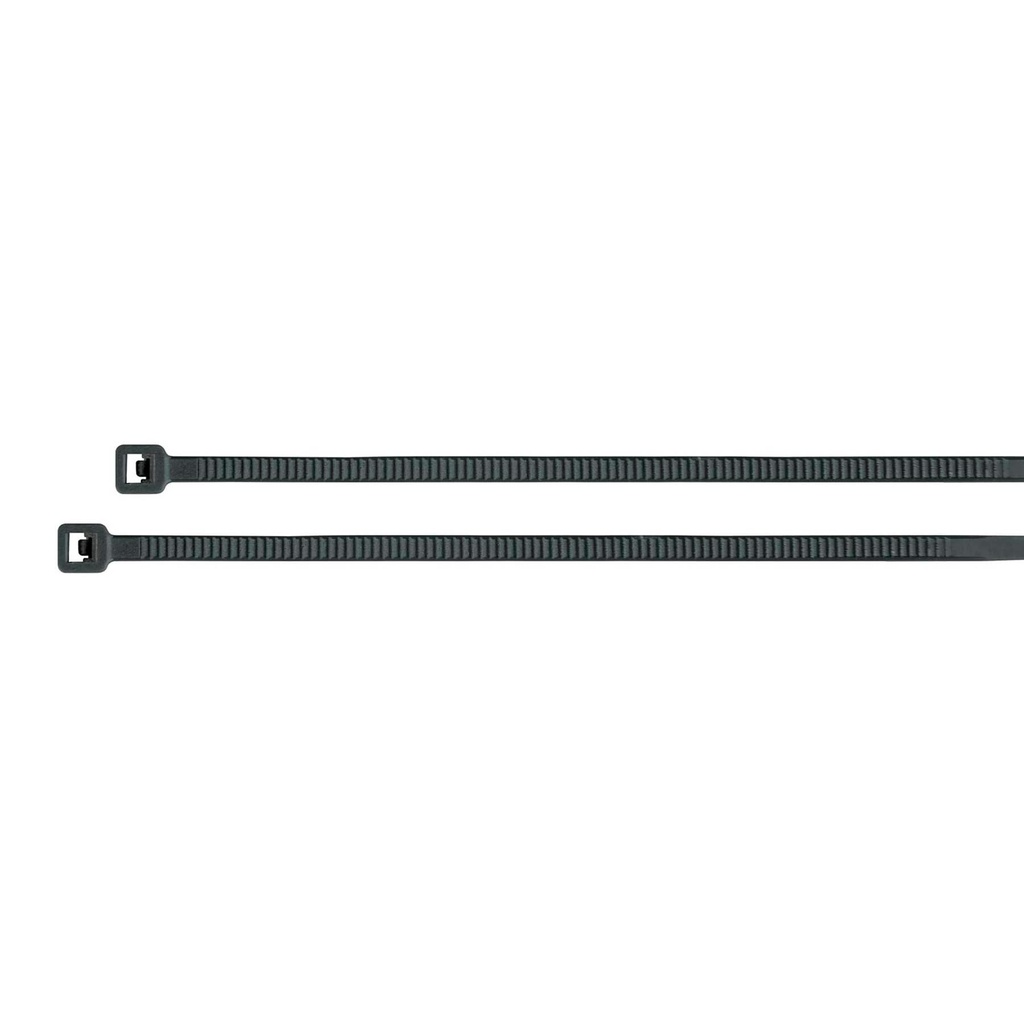 CIN-1820N | Bolsa con 100 cinchos plásticos 18 lb, 200x2.5 mm, negros