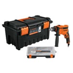 COMBO-100 | Rotomartillo 1/2' 650 W, caja para herramienta y organizador