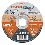 DICOF-4512 | Disco Tipo 41 de 4-1/2' x 1.2 mm corte fino de metal, Sable