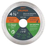 DID-145 | Disco de diamante de 4-1/2' x 1.6 mm rin continuo, Truper