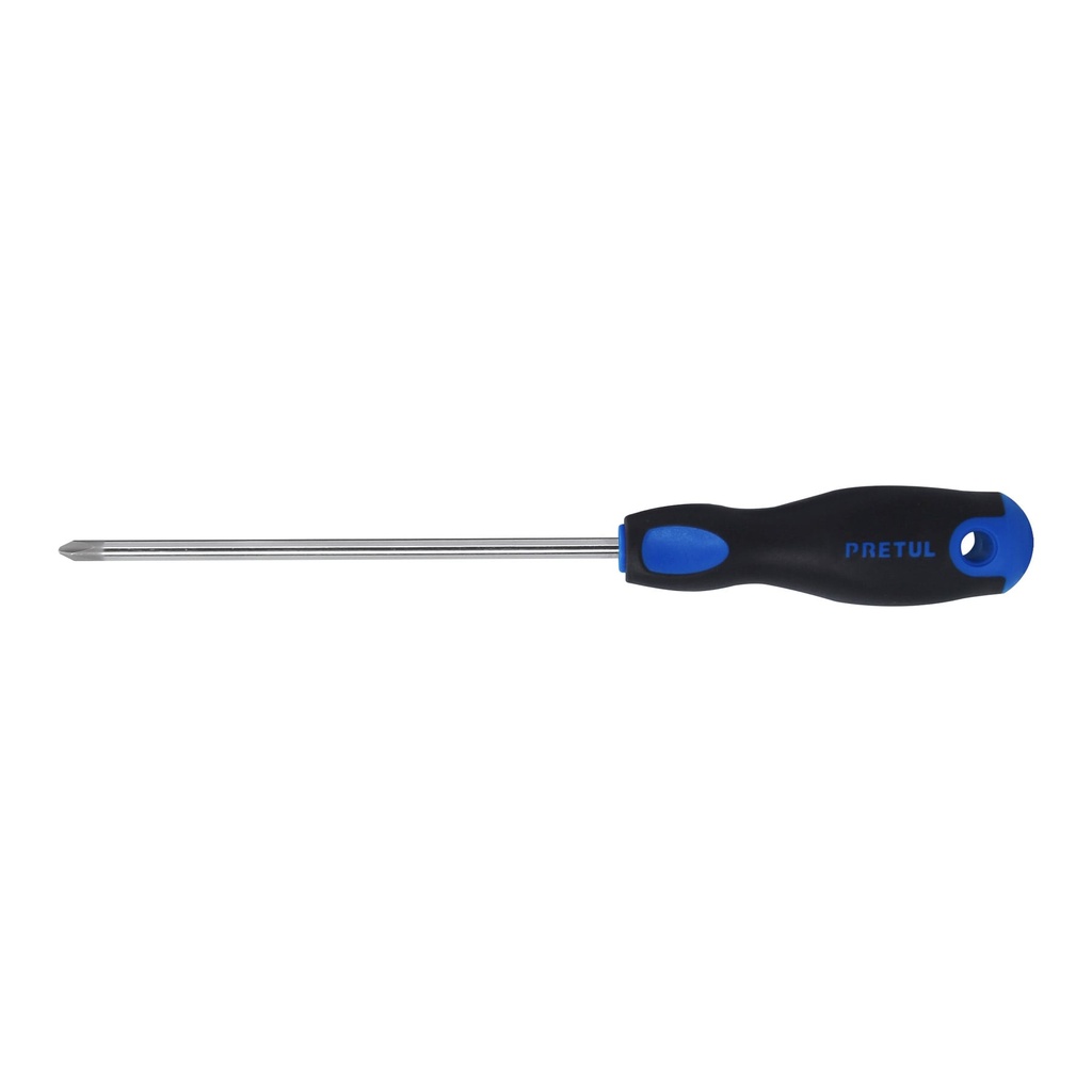 DP-1/4X6BP | Desarmador de cruz 1/4' x 6' mango Comfort Grip, Pretul