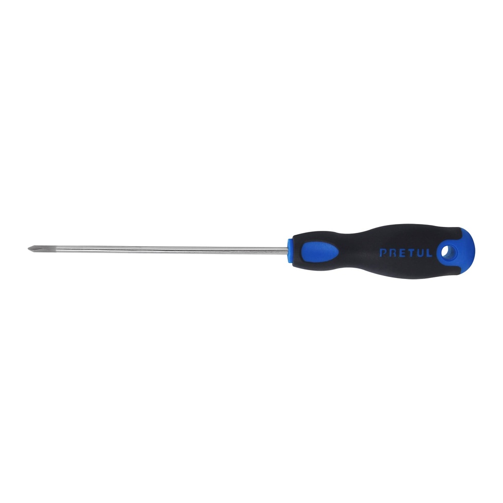 DP-1/8X6BP | Desarmador de cruz 1/8' x 6' mango Comfort Grip, Pretul