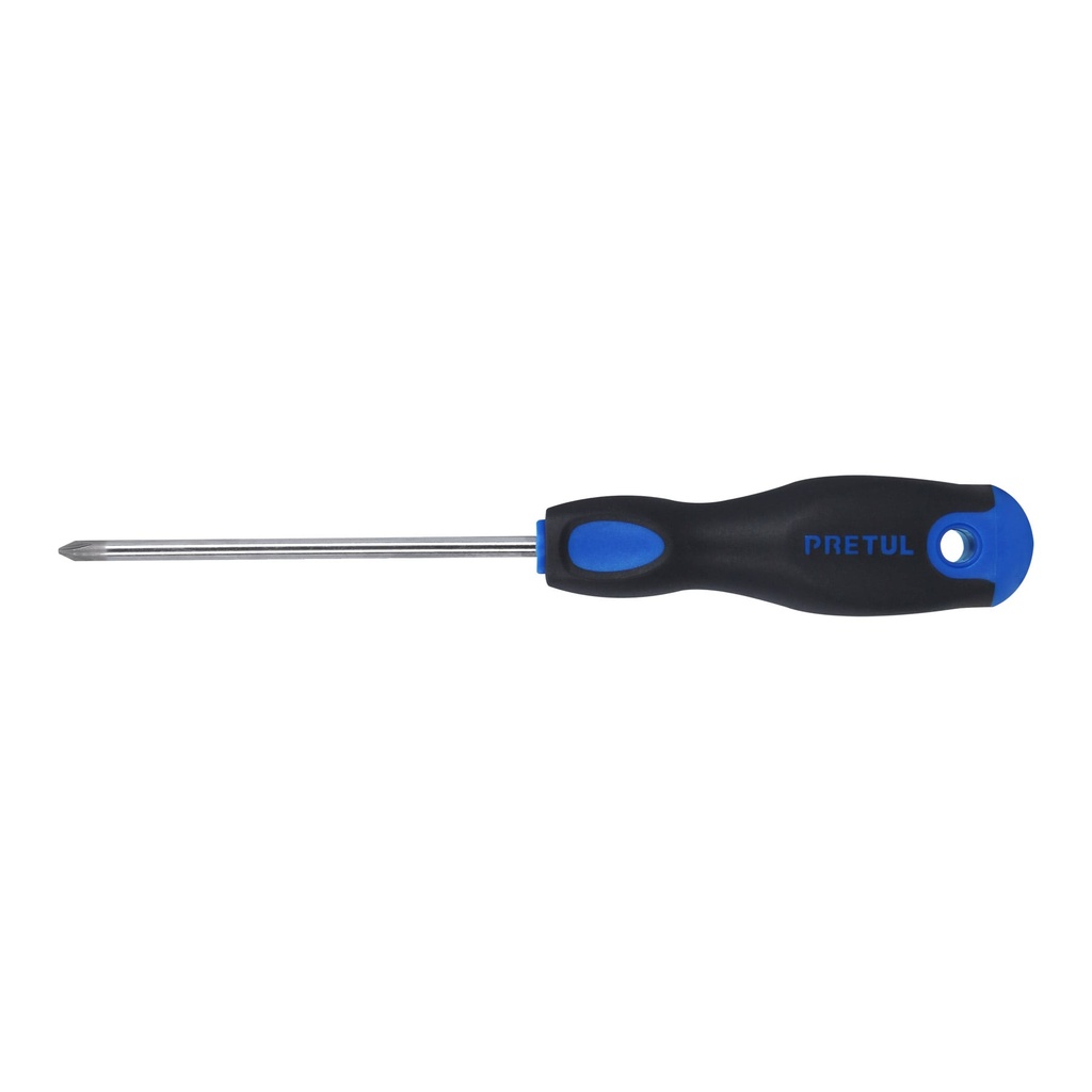 DP-3/16X4BP | Desarmador de cruz 3/16' x 4' mango Comfort Grip, Pretul