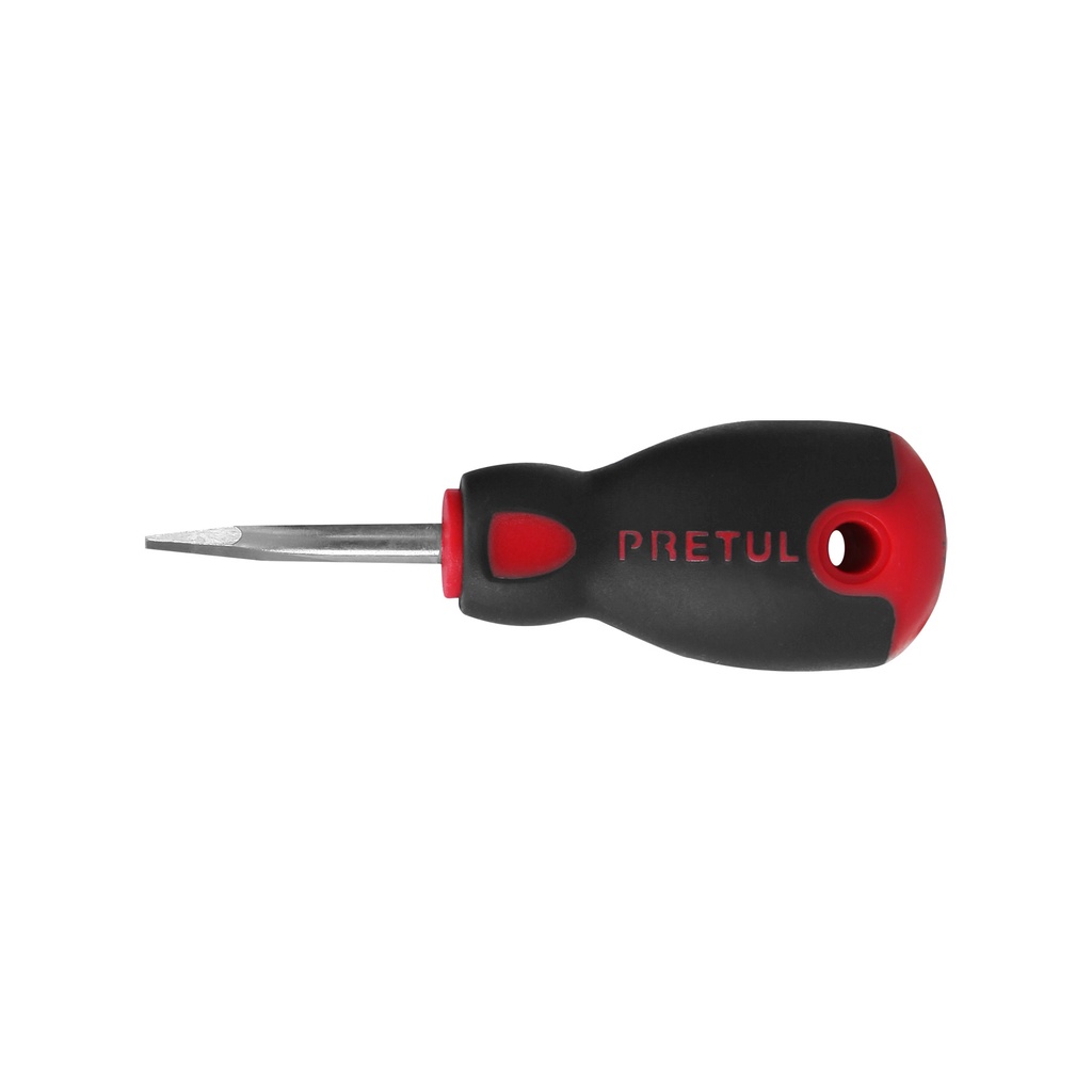 DR-1/4X1-1/2BP | Desarmador plano 1/4' x 1-1/2'mango Comfort Grip, Pretul