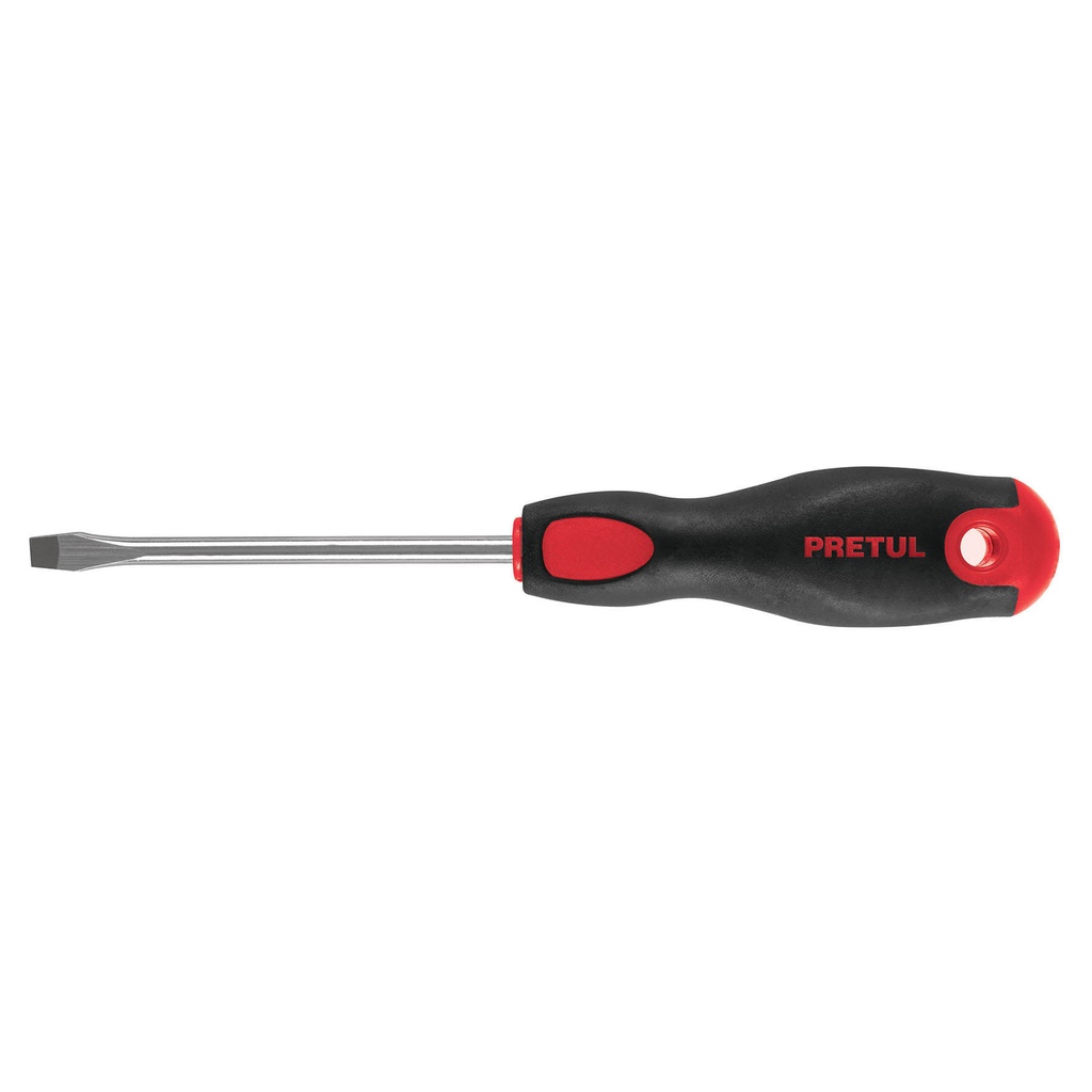 DR-1/4X4BP | Desarmador plano 1/4' x 4'mango Comfort Grip, Pretul