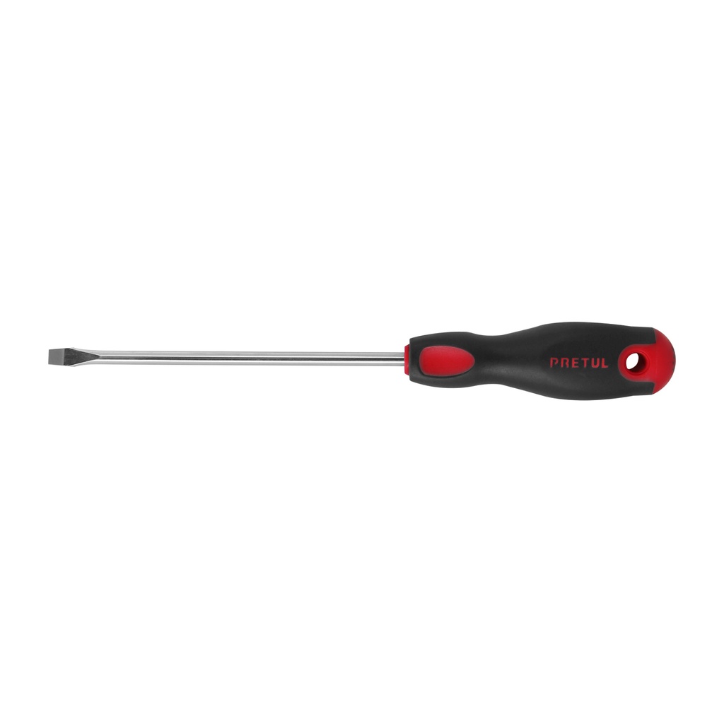 DR-1/4X6BP | Desarmador plano 1/4' x 6'mango Comfort Grip, Pretul