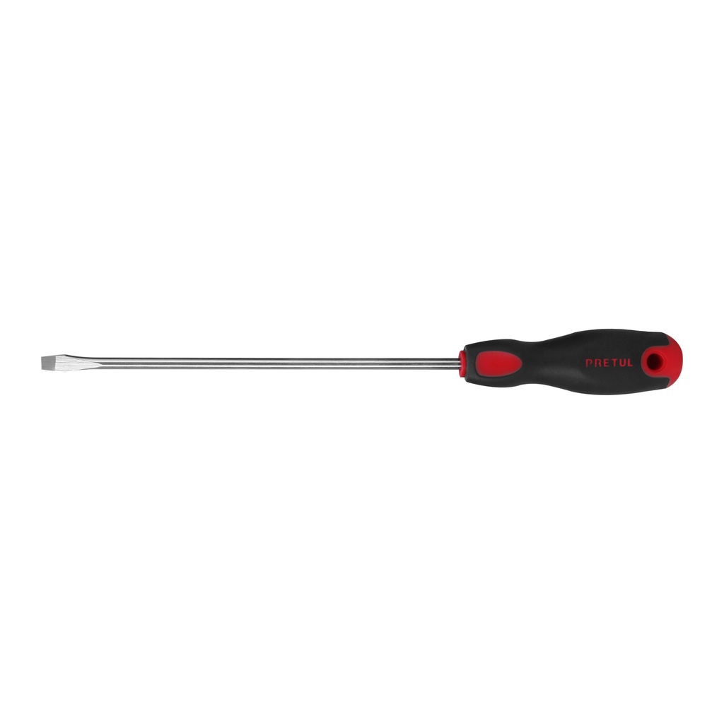 DR-1/4X8BP | Desarmador plano 1/4' x 8'mango Comfort Grip, Pretul