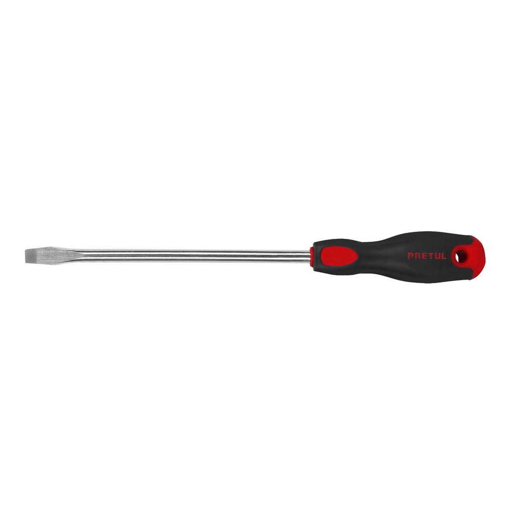 DR-3/8X8BP | Desarmador plano 3/8' x 8' mango Comfort Grip, Pretul