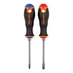 DUO-1/4X4B | Dúo de desarmadores 1/4' x 4' mango Comfort Grip, Truper