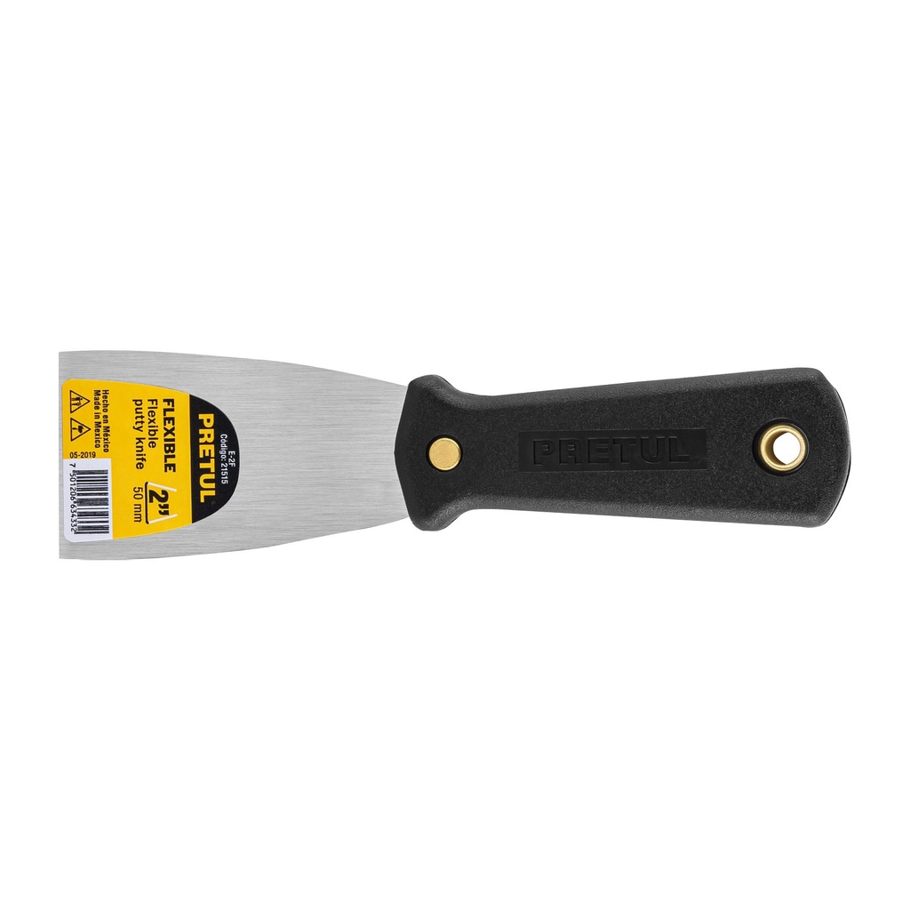 E-2F | Espátula flexible 2' con mango de plástico, Pretul