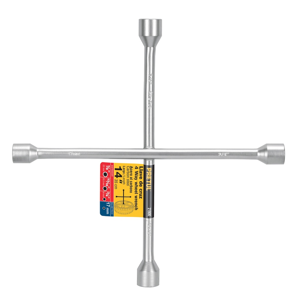 LLCR-14P | Llave de cruz 14' galvanizada, Pretul