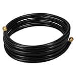 MGAN-50 | Manguera para gas 3/8' flexible negra de 5 m, con conexión