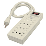 MUL-811 | Multicontacto 14 AWG 8 entradas supresor de picos 110 joules