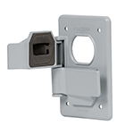 PAFIN-DOS | Placa tipo FS, con cubierta, doble, sobreponer, Volteck