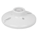 POPO-18 | Portalámpara de porcelana, 4-1/2', redonda, Volteck