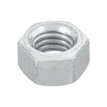 TUE-3/8 | Bolsa con 100 tuercas 3/8' hexagonales de acero galvanizado