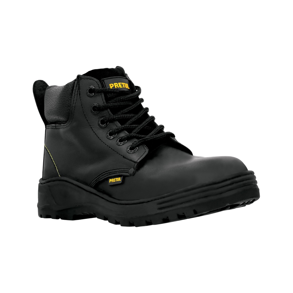 ZC-026N | Zapato industrial negro #26 con casquillo de acero, Pretul