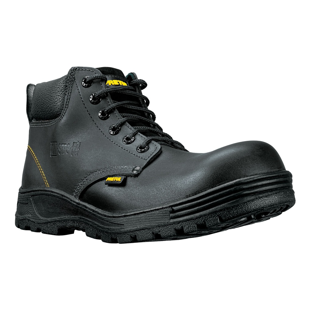 ZC-027N | Zapato industrial negro #27 con casquillo de acero, Pretul