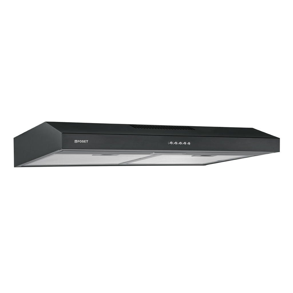 CAME-75M | Campana extractora 75 cm, empotrable, negra, Foset