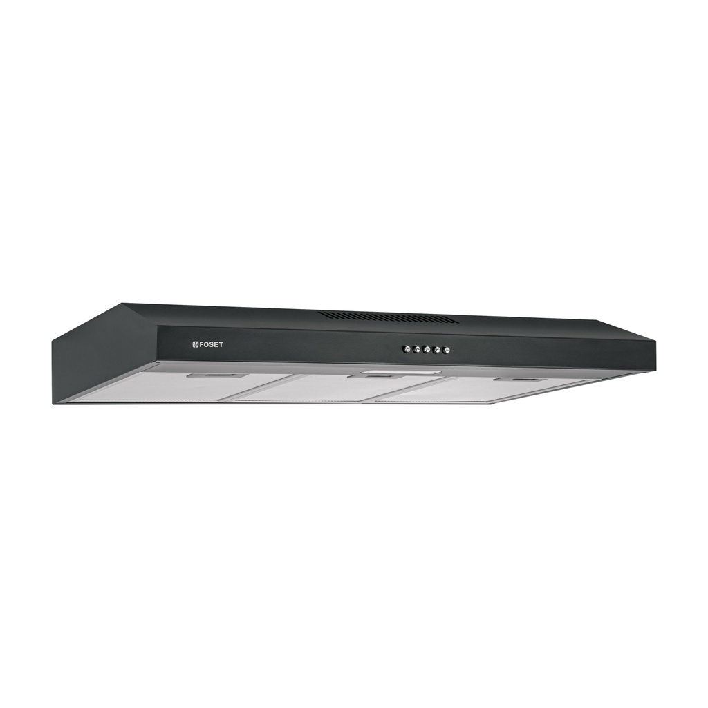 CAME-80M | Campana extractora 80 cm, empotrable, negra, Foset