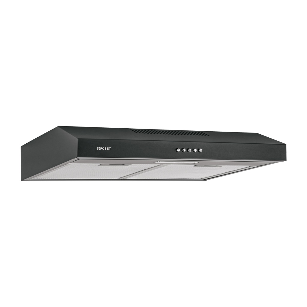 CAME-60M | Campana extractora 60 cm, empotrable, negra, Foset