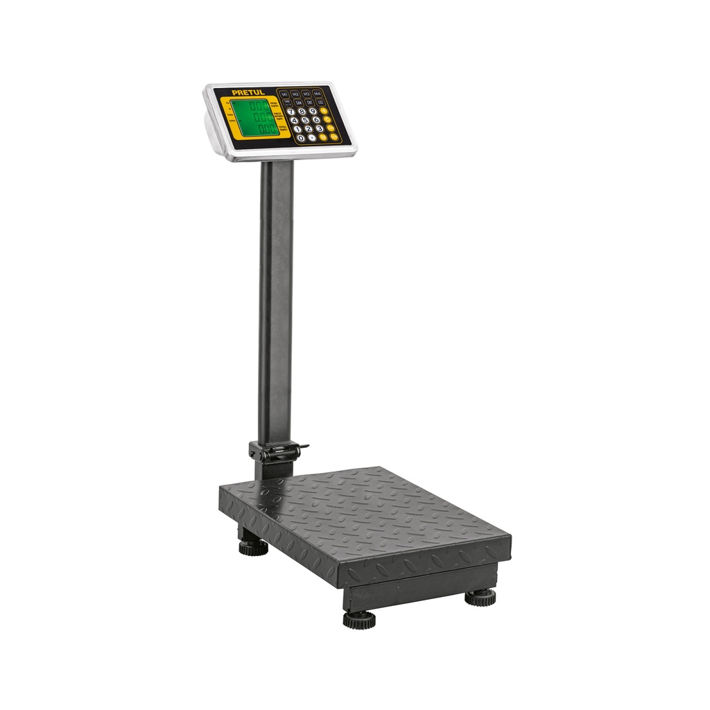 BAS-100PLAP | Báscula electrónica de plataforma, plegable, 100 kg. Pretul