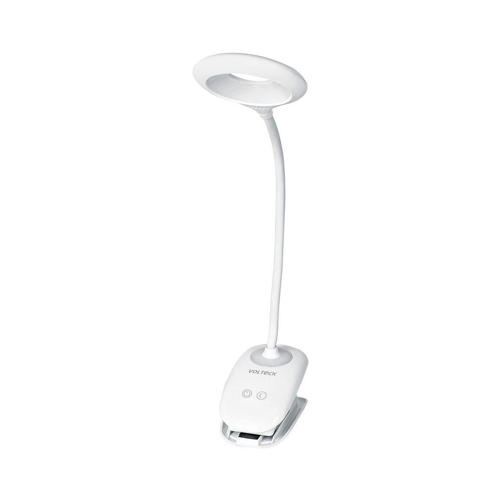 LES-40L | Lámpara escritorio LED 4 W recargable c/clip, 3 intensidades