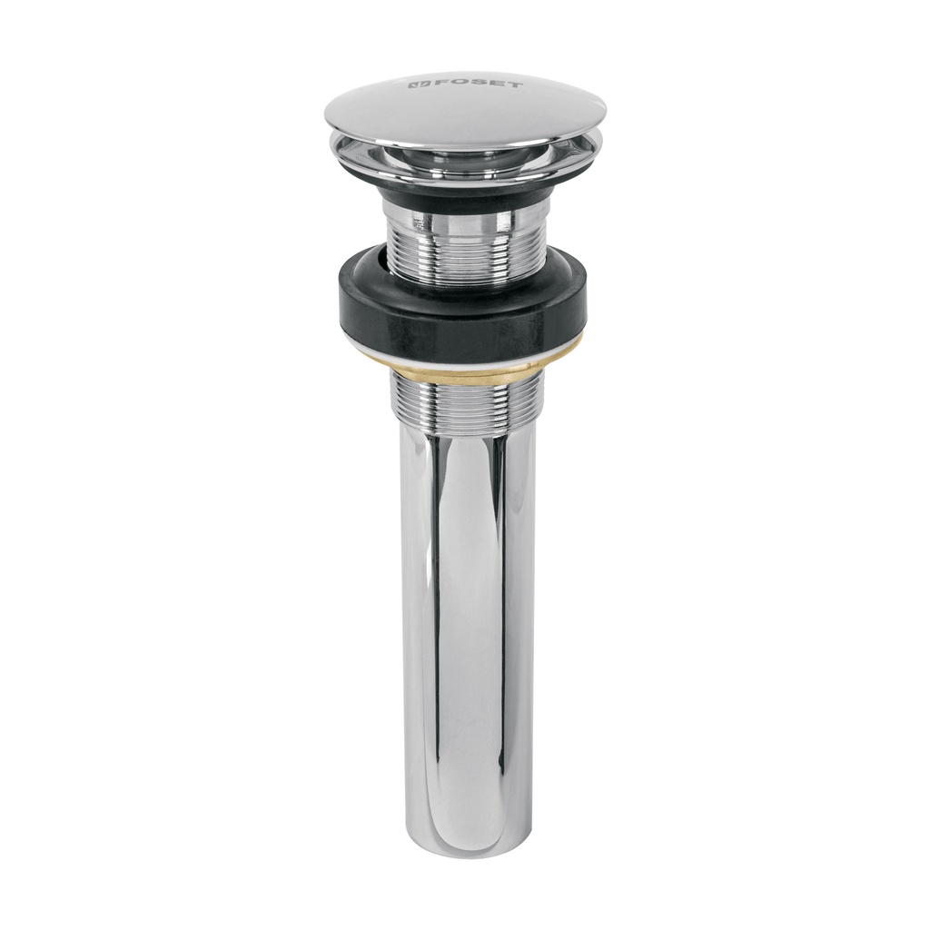 CE-226S | Contra p/lavabo, 1-1/4', sin rebosadero, hongo, latón, cromo