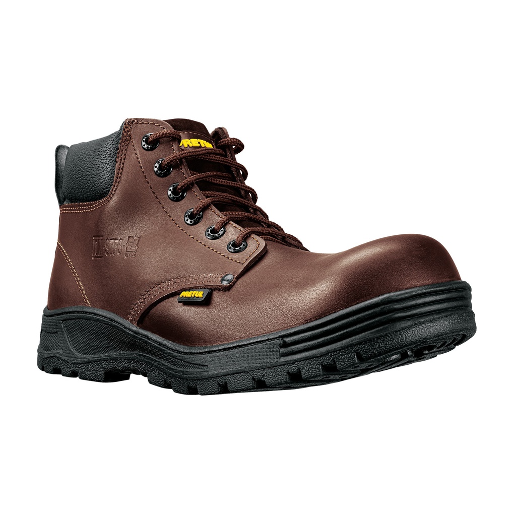 ZC-025C | Bota de seguridad café, #25, casquillo de poliamida, PRETUL