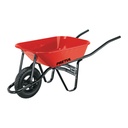 CAP-35NB | Carretilla 3.5 ft3 roja Neumática, bastidor tubular, Pretul