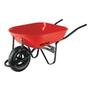 CAP-50NB | Carretilla 5.5 ft3 roja Neumática, bastidor tubular, Pretul