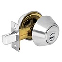 CERO-32 | Cerrojo llave-llave cromo mate, llave de puntos, Hermex