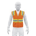 CHS-700N | Chaleco de seguridad naranja max visibilidad y 6 bolsas